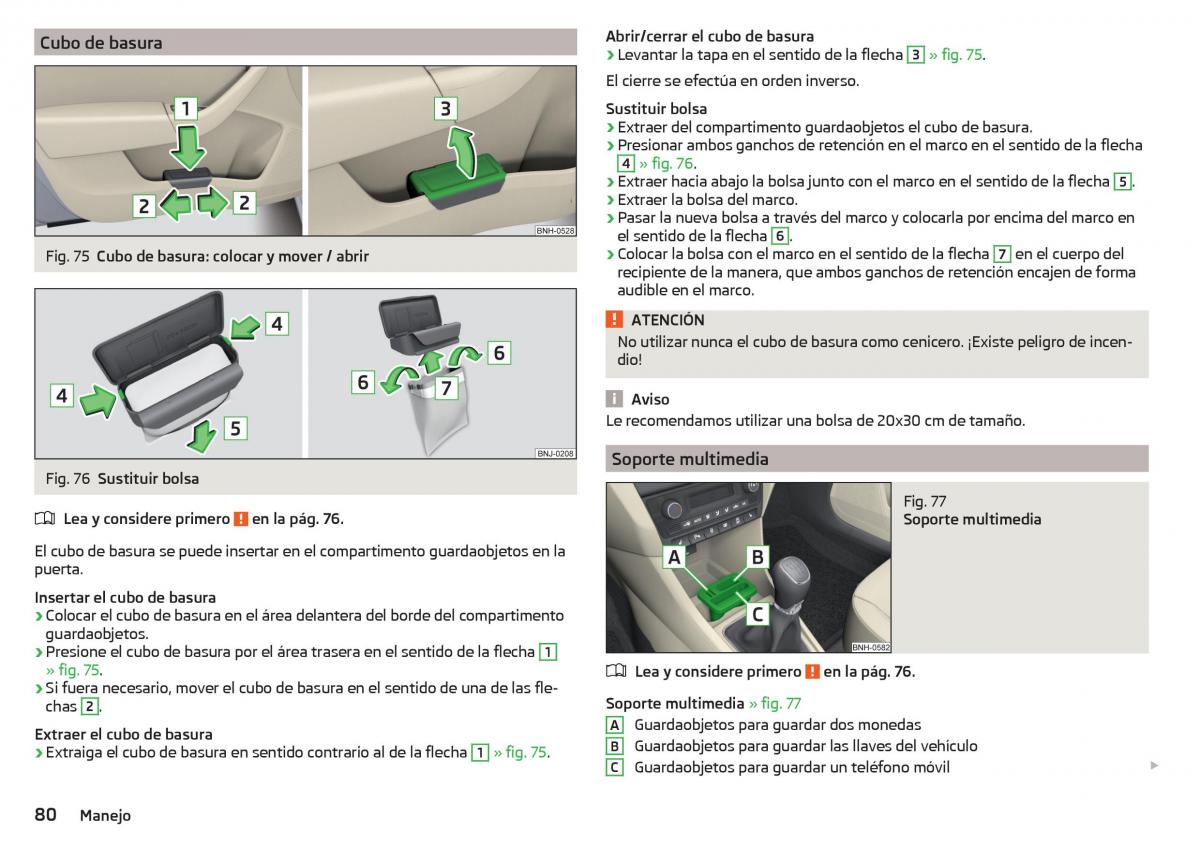 Skoda Rapid manual del propietario / page 82