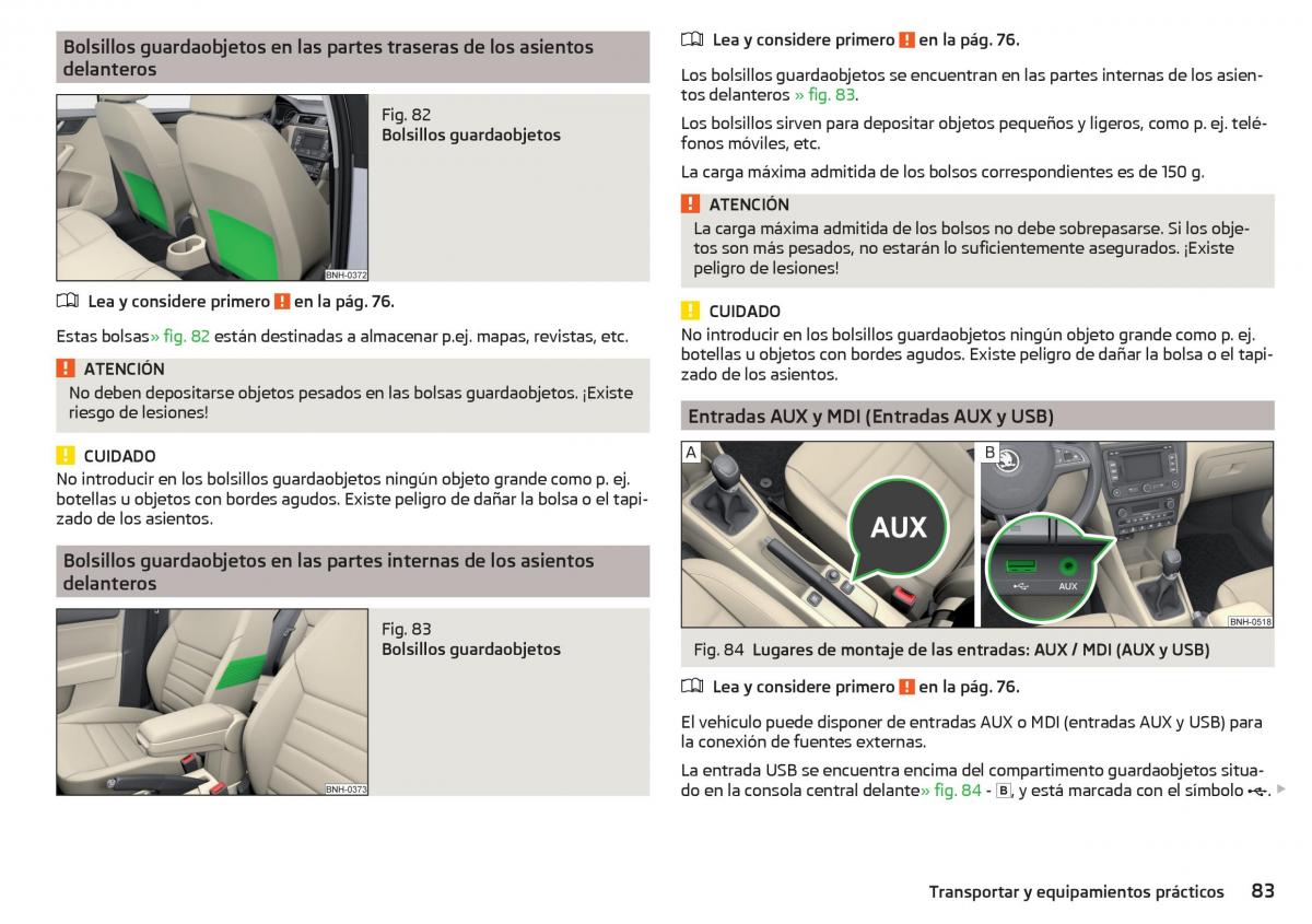 Skoda Rapid manual del propietario / page 85