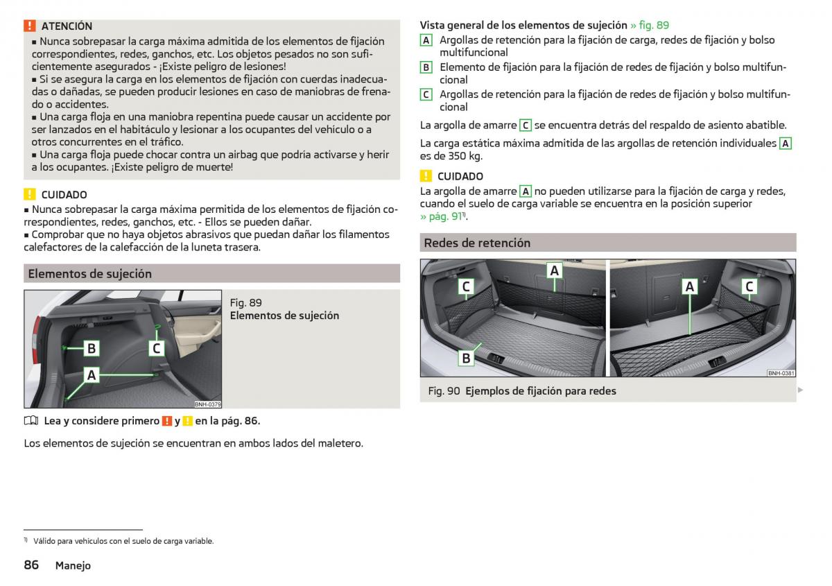 Skoda Rapid manual del propietario / page 88