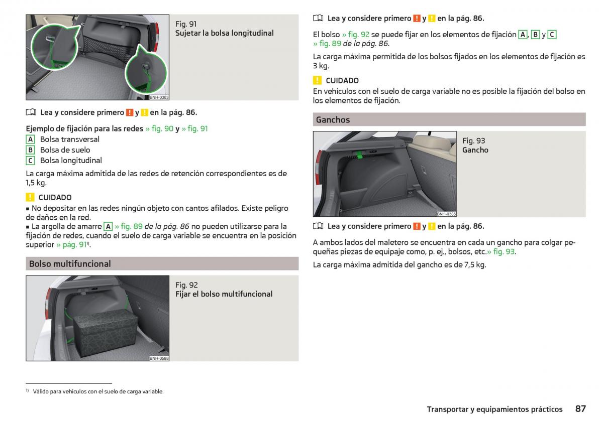 Skoda Rapid manual del propietario / page 89