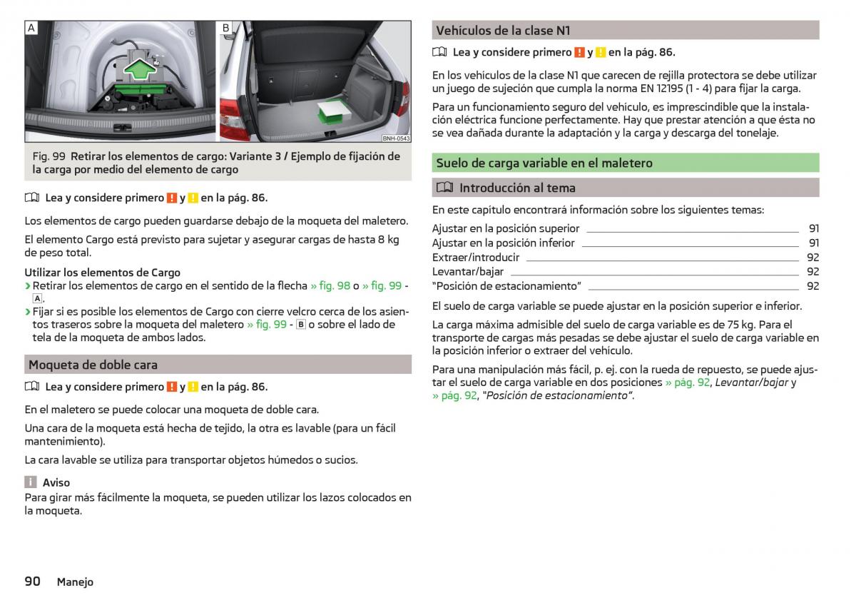 Skoda Rapid manual del propietario / page 92