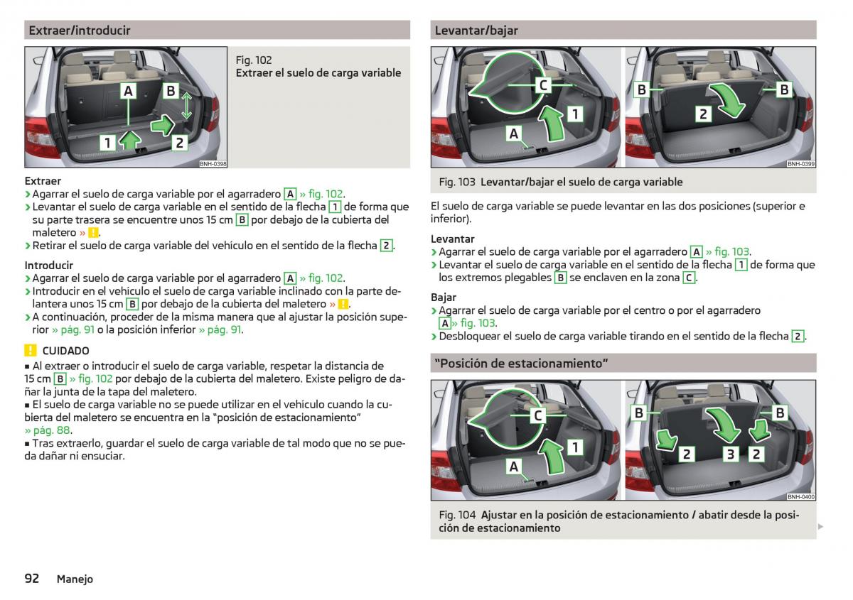 Skoda Rapid manual del propietario / page 94