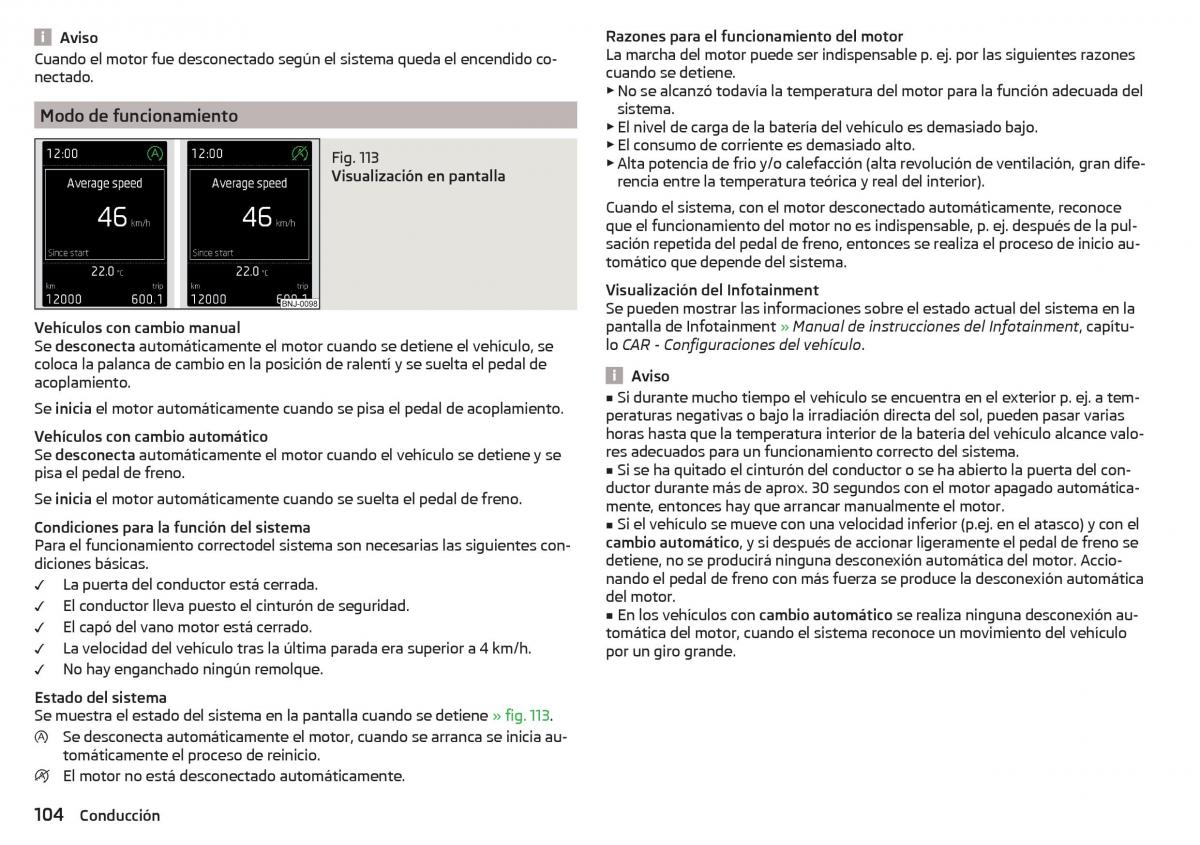 Skoda Rapid manual del propietario / page 106