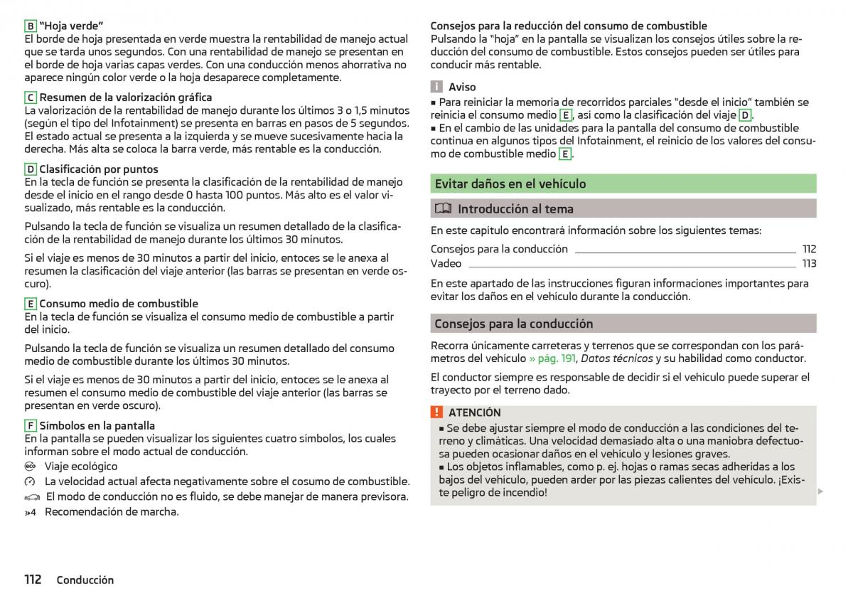 Skoda Rapid manual del propietario / page 114