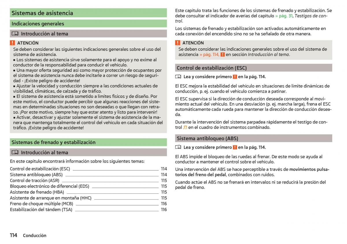 Skoda Rapid manual del propietario / page 116