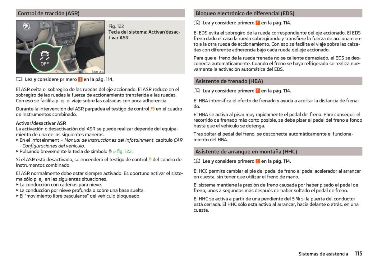 Skoda Rapid manual del propietario / page 117