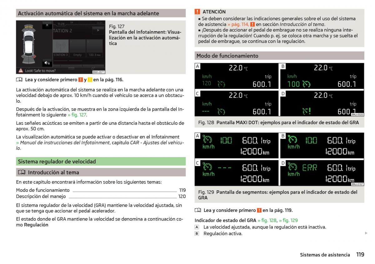 Skoda Rapid manual del propietario / page 121