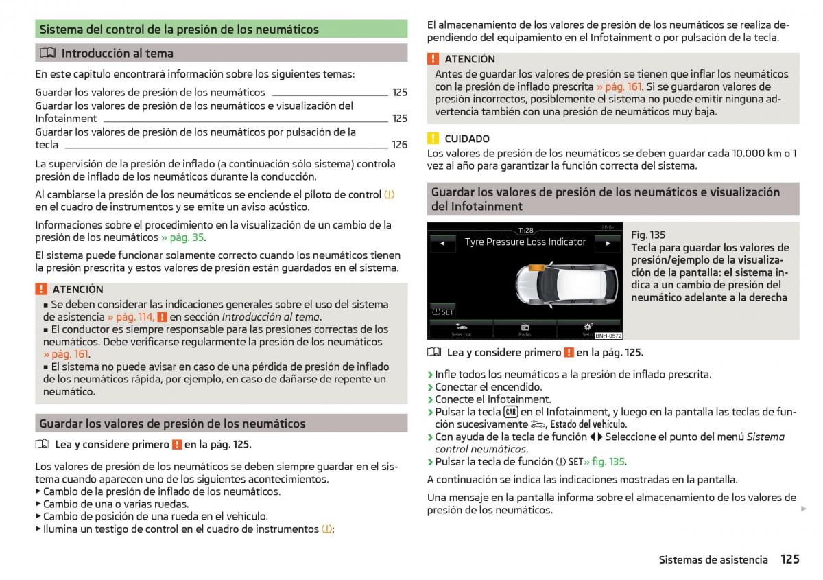 Skoda Rapid manual del propietario / page 127