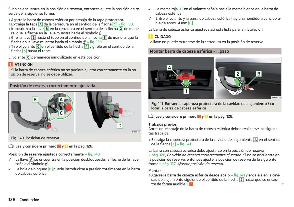 Skoda Rapid manual del propietario / page 130