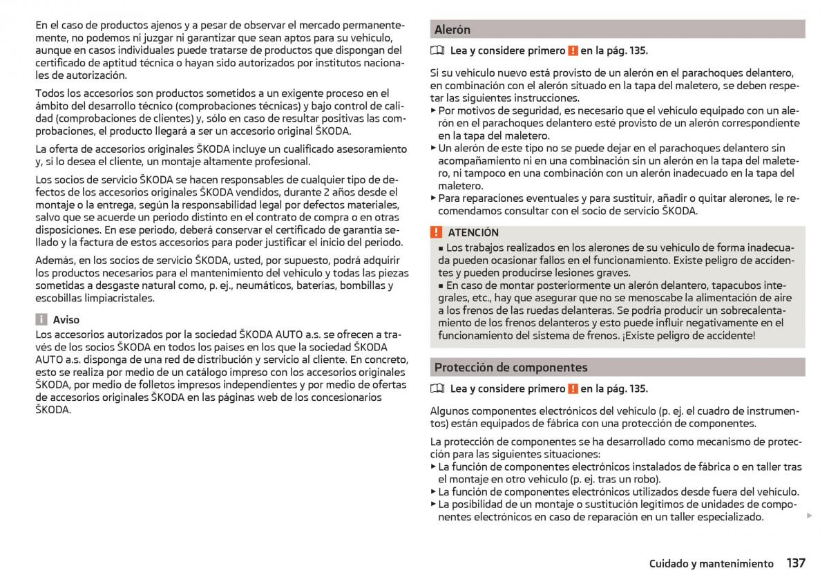 Skoda Rapid manual del propietario / page 139