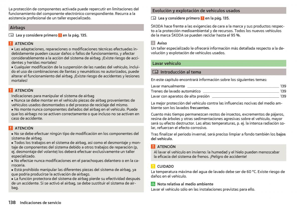 Skoda Rapid manual del propietario / page 140