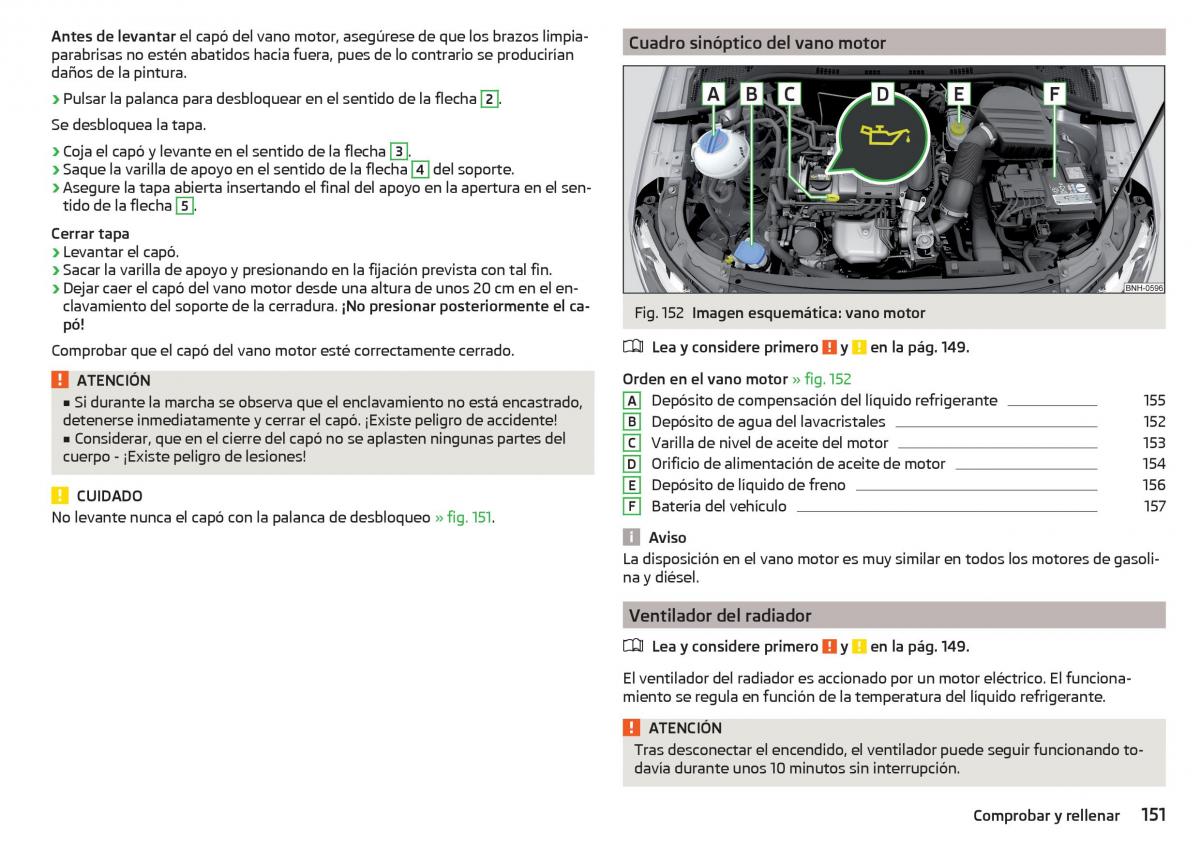 Skoda Rapid manual del propietario / page 153