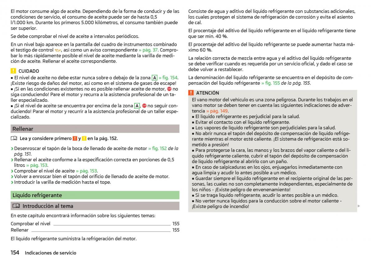 Skoda Rapid manual del propietario / page 156