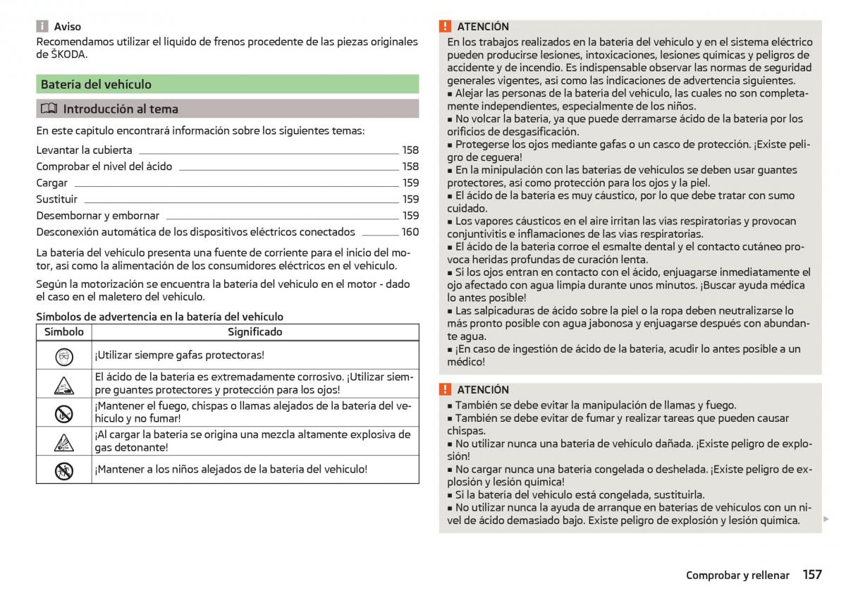 Skoda Rapid manual del propietario / page 159