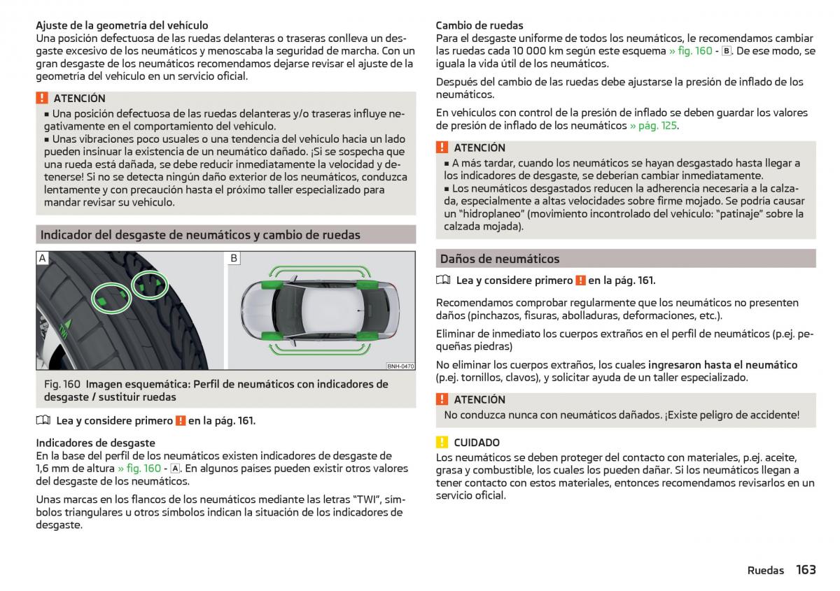 Skoda Rapid manual del propietario / page 165