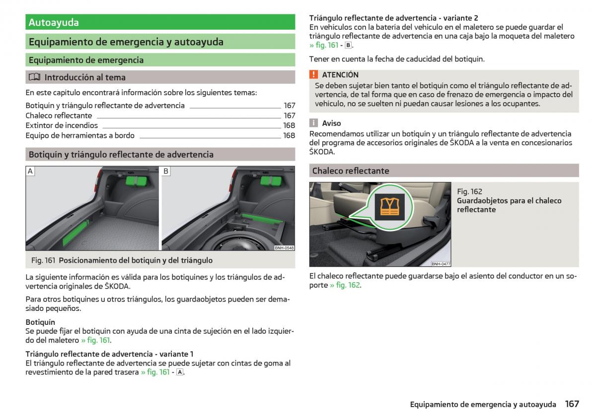 Skoda Rapid manual del propietario / page 169