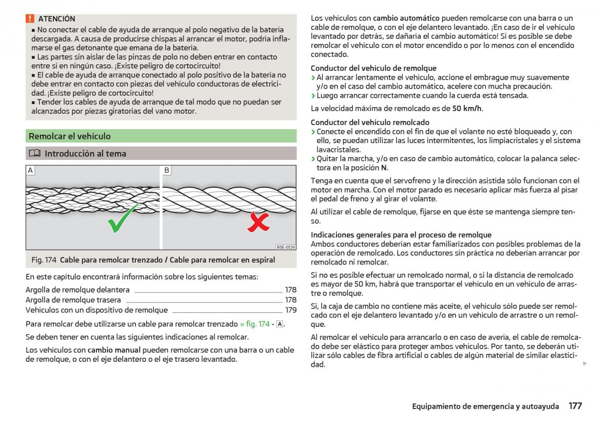 Skoda Rapid manual del propietario / page 179