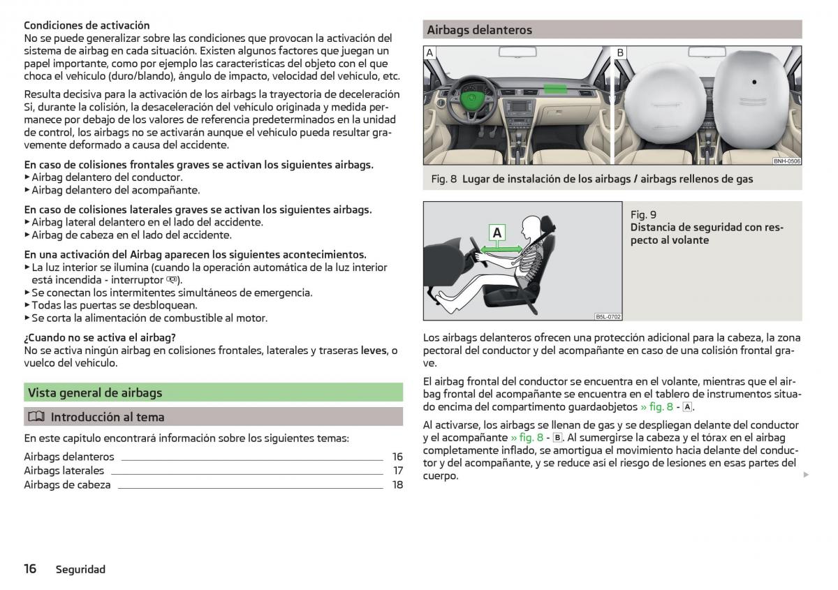 Skoda Rapid manual del propietario / page 18