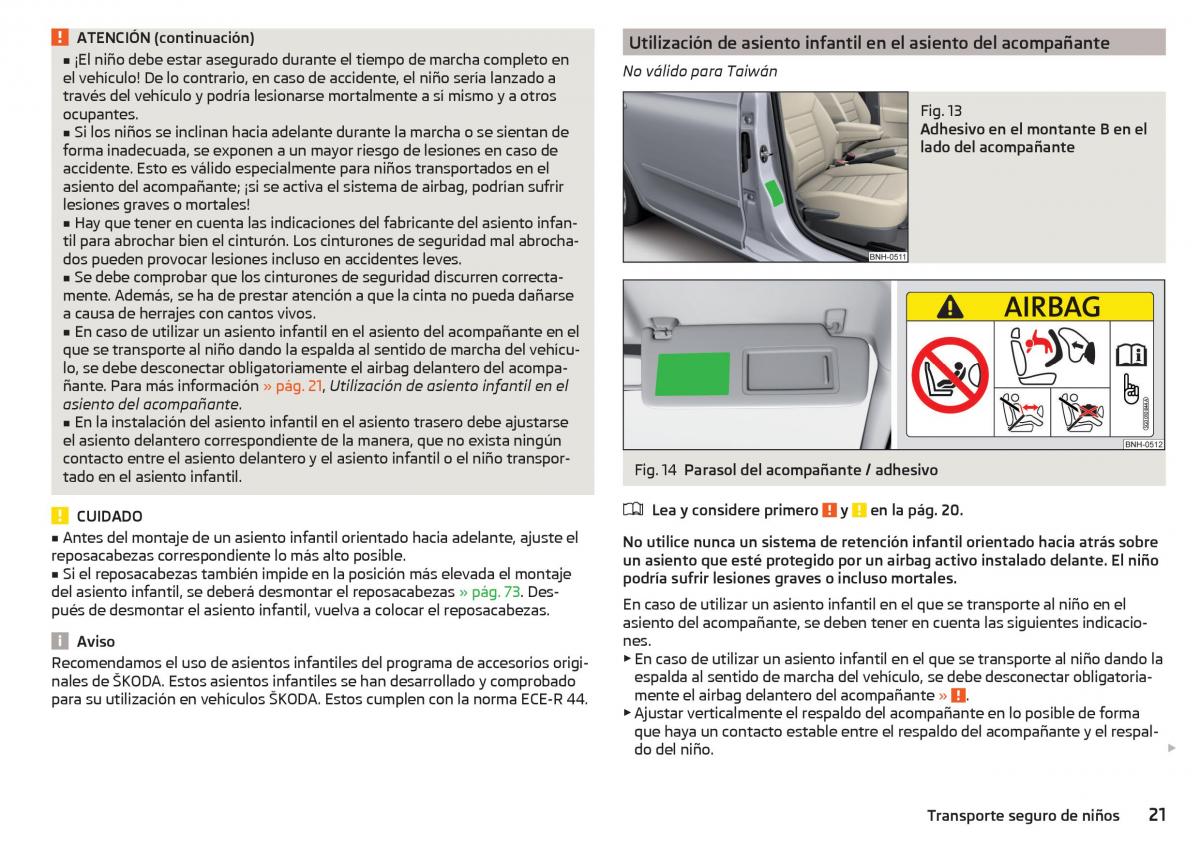 Skoda Rapid manual del propietario / page 23