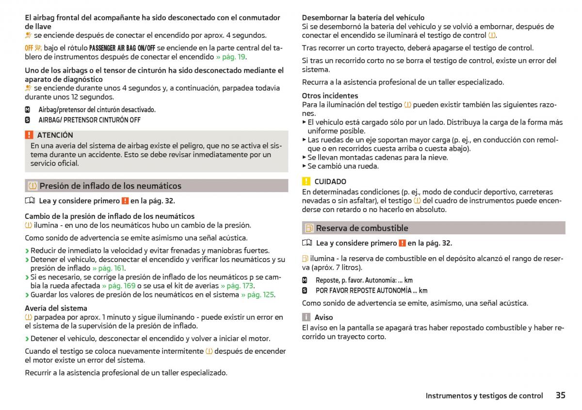 Skoda Rapid manual del propietario / page 37