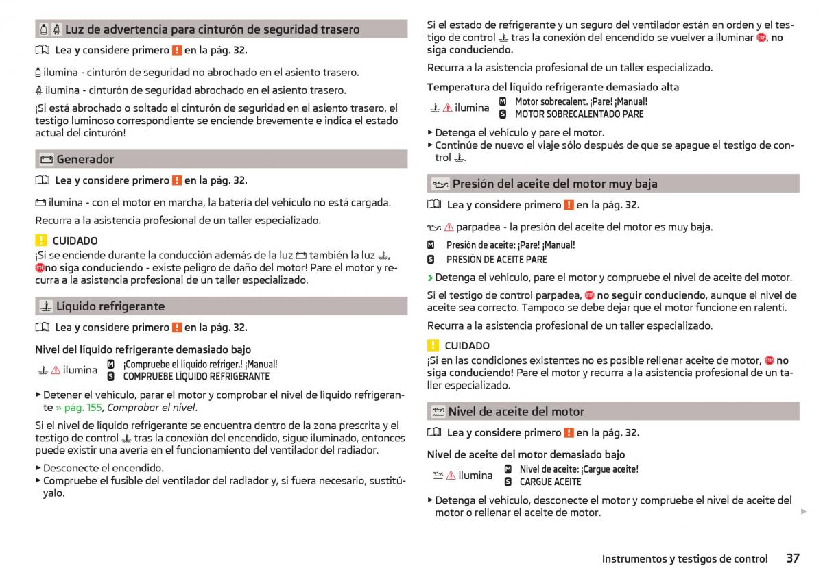 Skoda Rapid manual del propietario / page 39