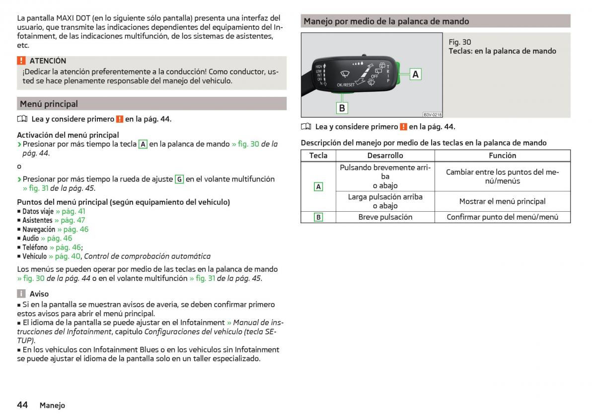 Skoda Rapid manual del propietario / page 46