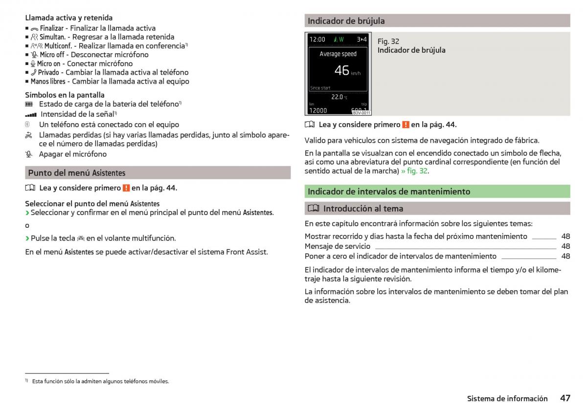 Skoda Rapid manual del propietario / page 49