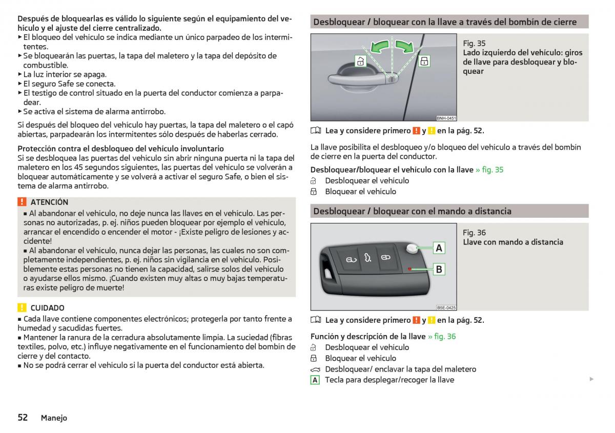 Skoda Rapid manual del propietario / page 54