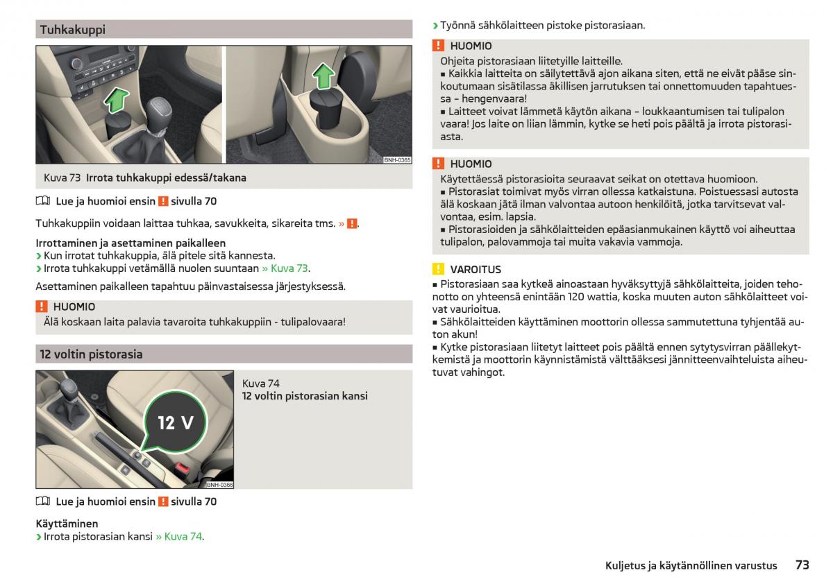 Skoda Rapid omistajan kasikirja / page 75