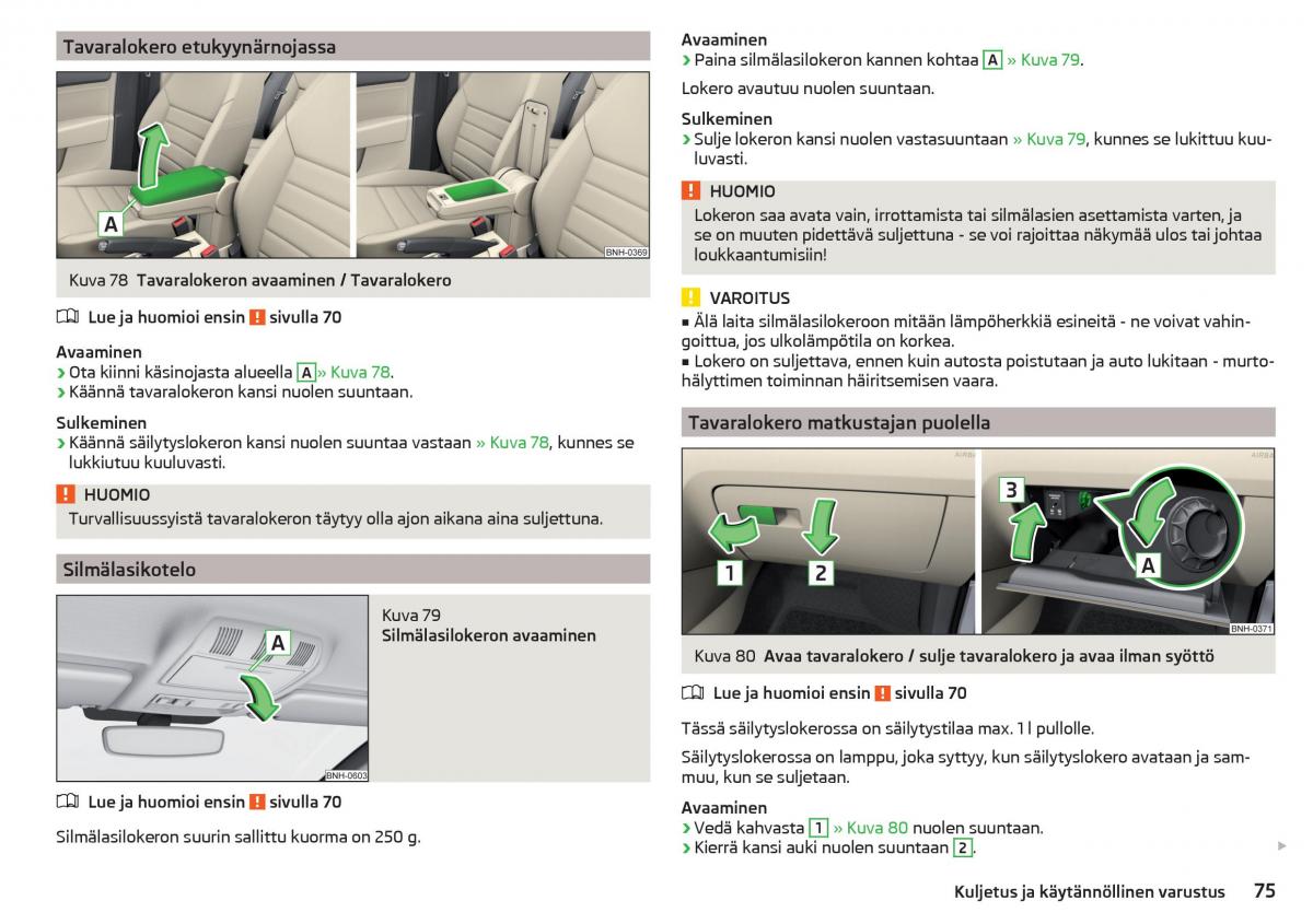 Skoda Rapid omistajan kasikirja / page 77