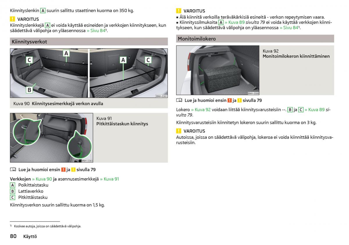 Skoda Rapid omistajan kasikirja / page 82