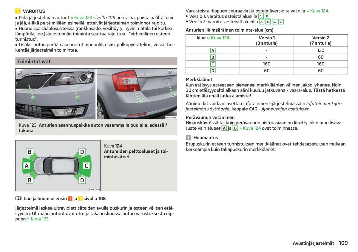 Skoda Rapid omistajan kasikirja / page 111