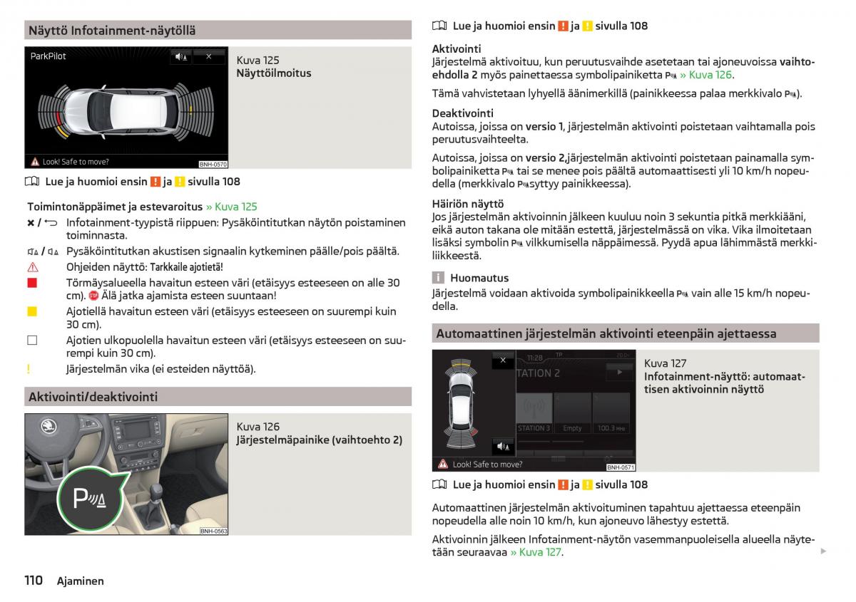 Skoda Rapid omistajan kasikirja / page 112