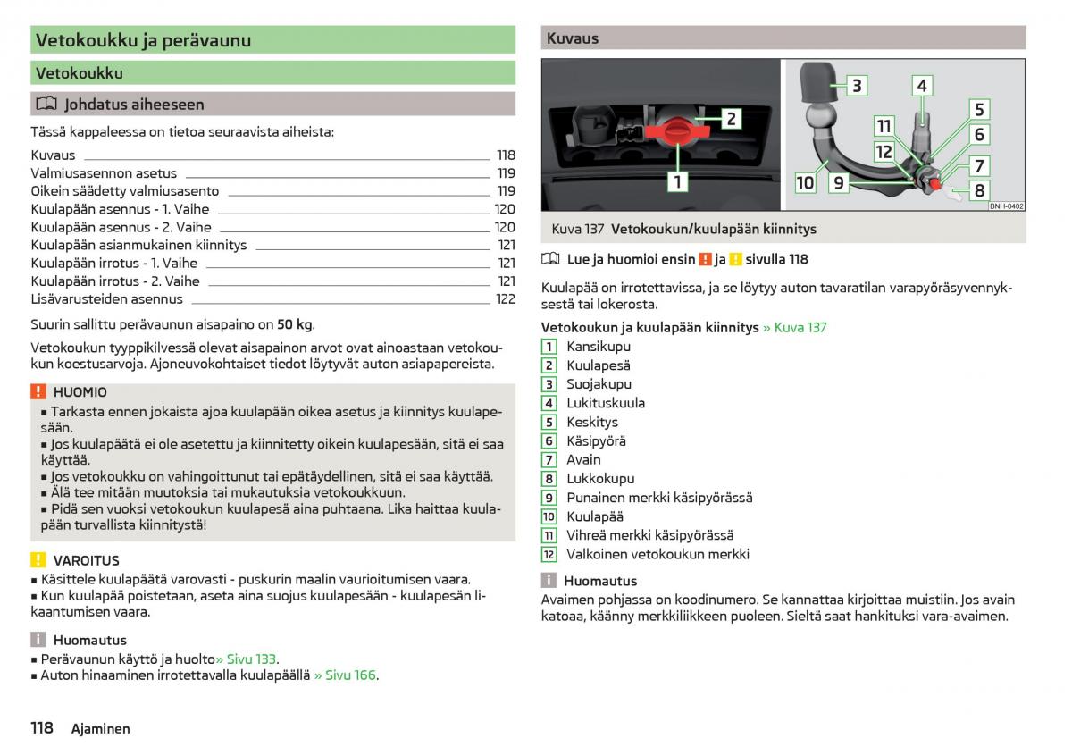 Skoda Rapid omistajan kasikirja / page 120