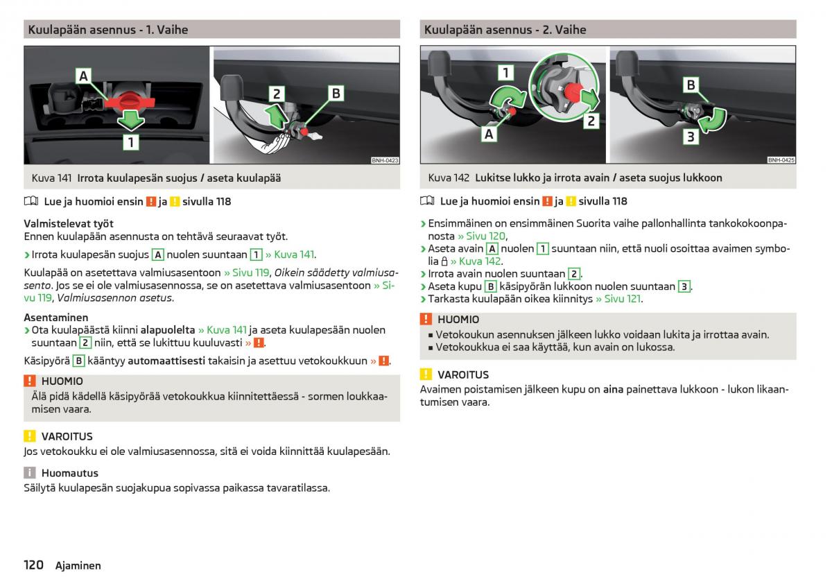 Skoda Rapid omistajan kasikirja / page 122