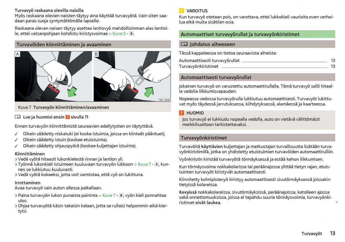 Skoda Rapid omistajan kasikirja / page 15