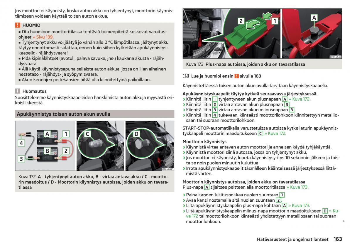 Skoda Rapid omistajan kasikirja / page 165