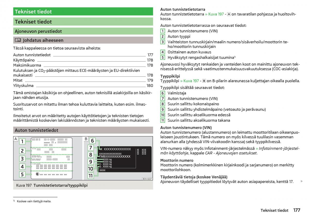 Skoda Rapid omistajan kasikirja / page 179