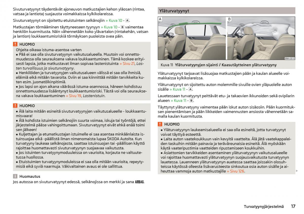 Skoda Rapid omistajan kasikirja / page 19