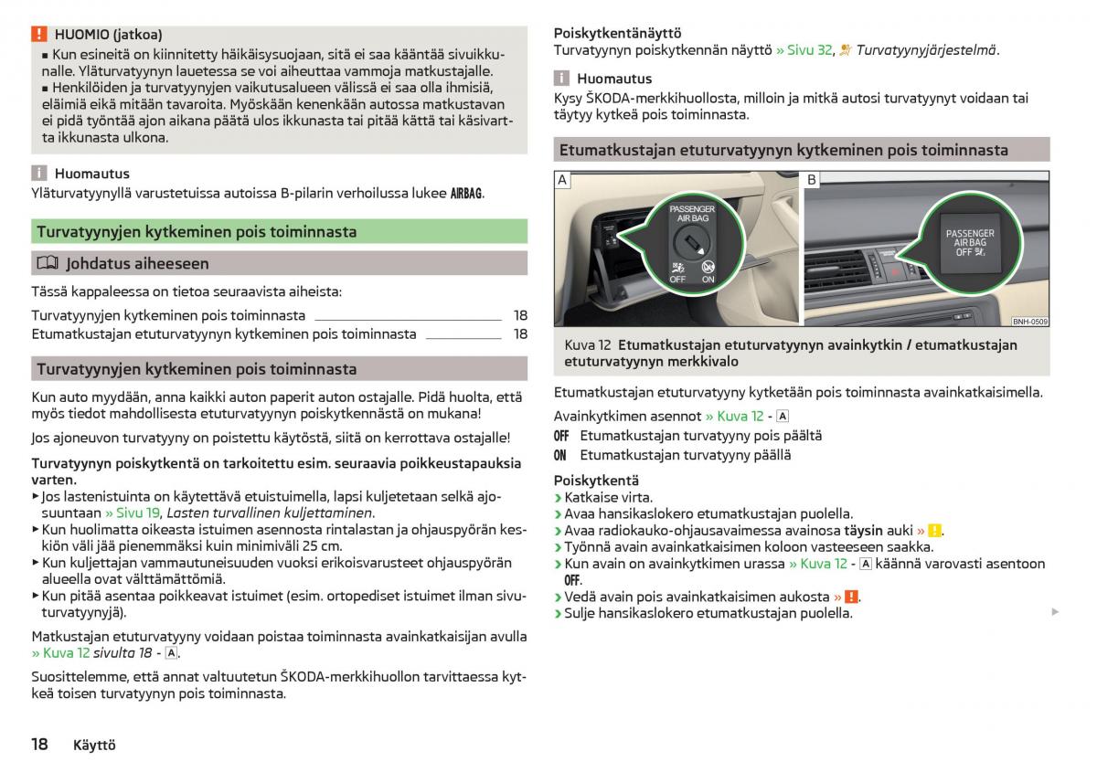 Skoda Rapid omistajan kasikirja / page 20