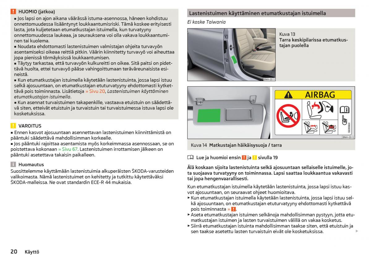 Skoda Rapid omistajan kasikirja / page 22