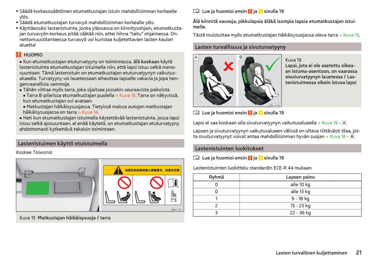 Skoda Rapid omistajan kasikirja / page 23