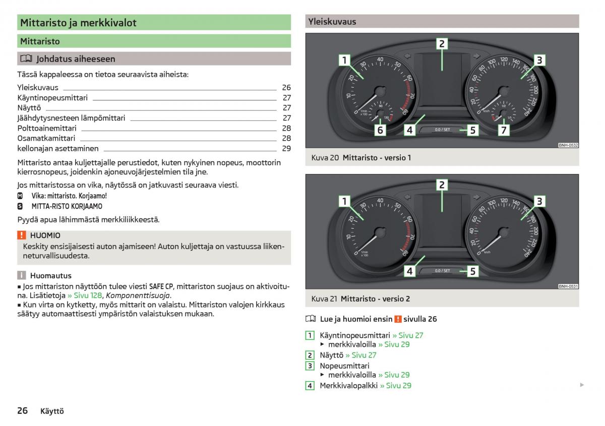 Skoda Rapid omistajan kasikirja / page 28