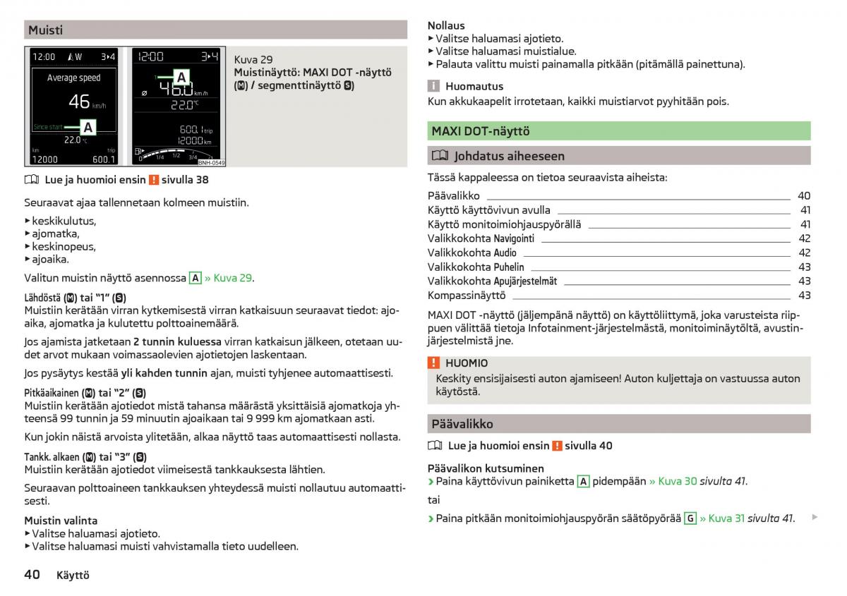 Skoda Rapid omistajan kasikirja / page 42