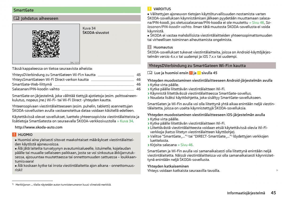 Skoda Rapid omistajan kasikirja / page 47