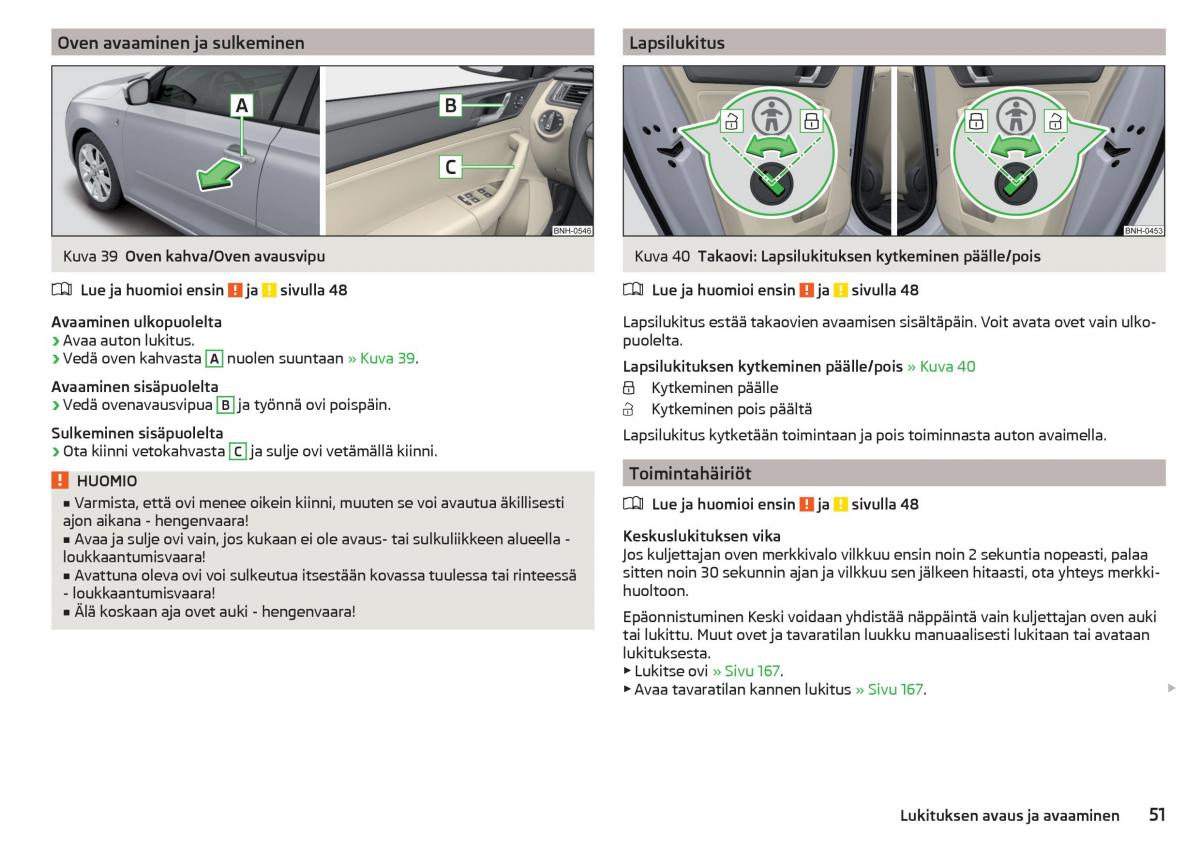 Skoda Rapid omistajan kasikirja / page 53