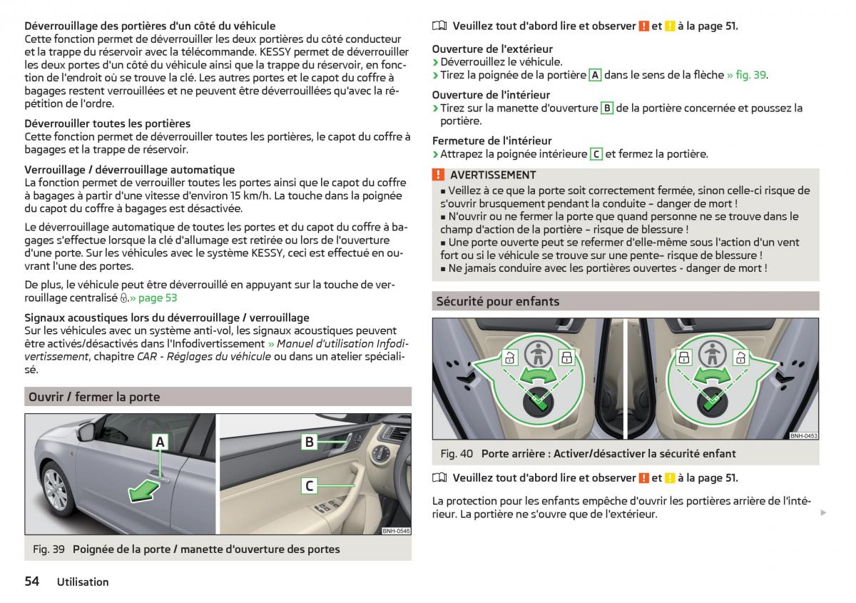 Skoda Rapid manuel du proprietaire / page 56