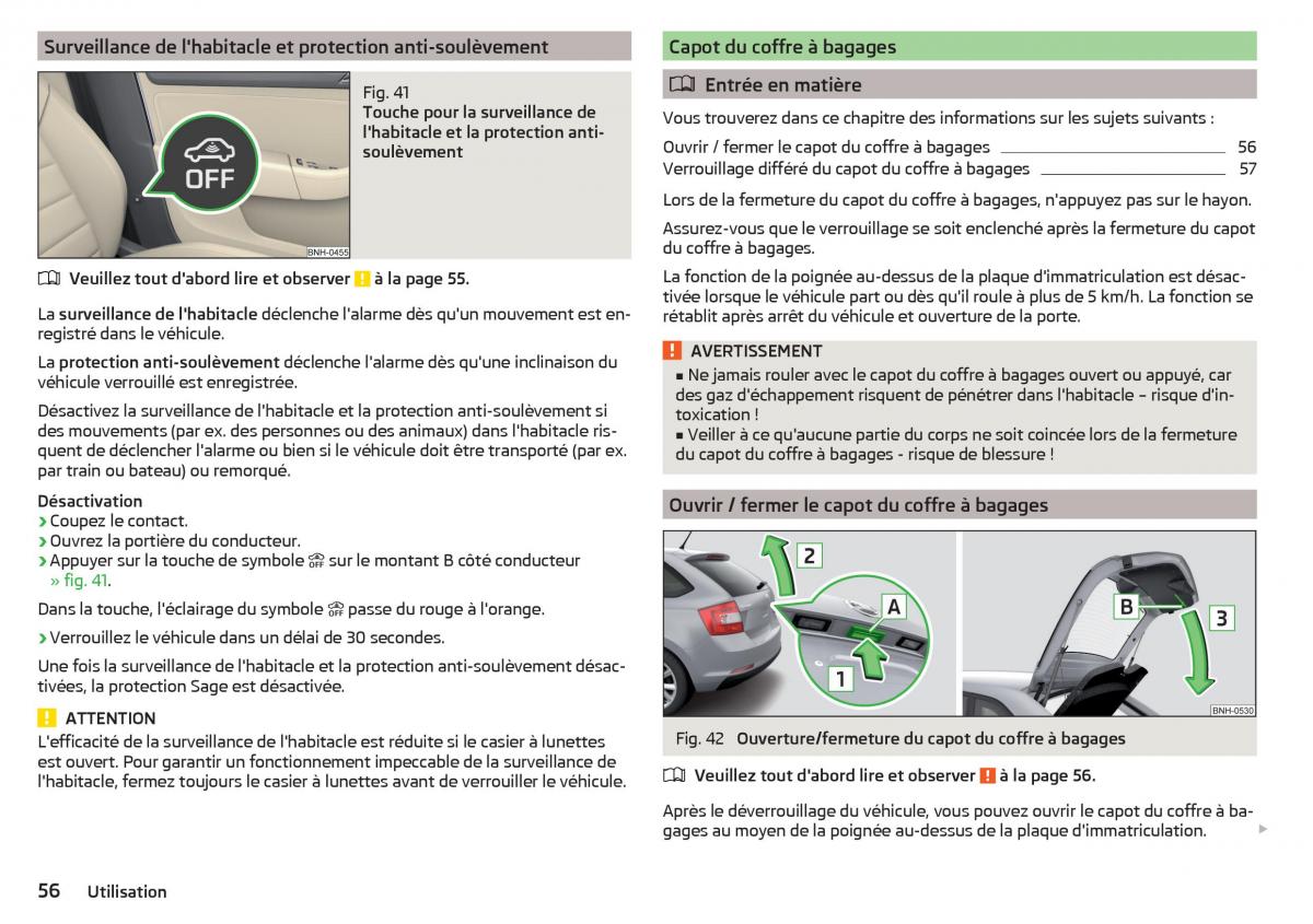 Skoda Rapid manuel du proprietaire / page 58