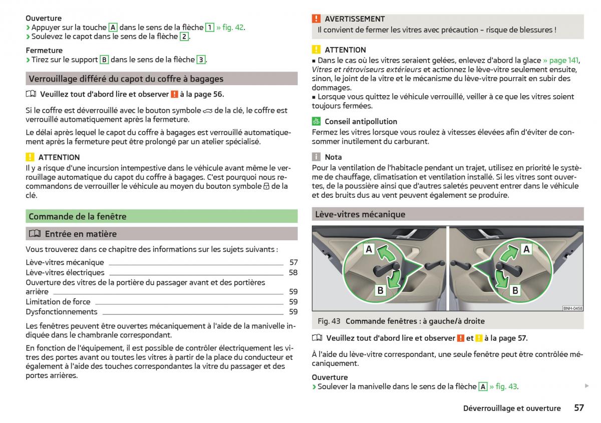 Skoda Rapid manuel du proprietaire / page 59