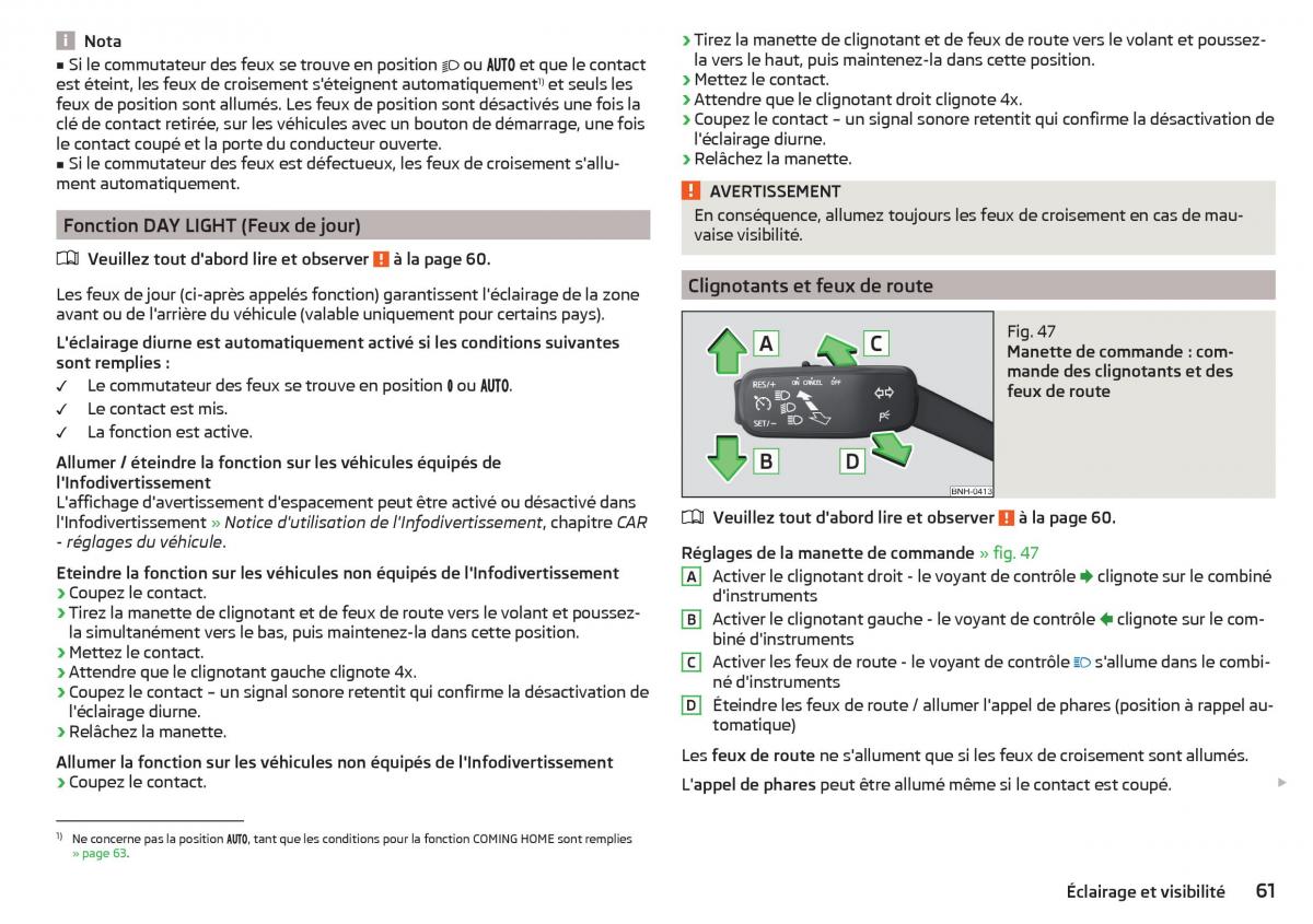 Skoda Rapid manuel du proprietaire / page 63